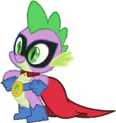 Size: 271x287 | Tagged: safe, artist:pascalmulokozi2, derpibooru import, edit, edited screencap, screencap, humdrum, spike, dragon, power ponies (episode), background removed, image, male, not a vector, png, power ponies, simple background, solo, transparent background