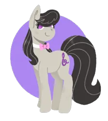 Size: 540x606 | Tagged: safe, artist:wholesomeponies, derpibooru import, octavia melody, earth pony, pony, bowtie, circle, female, image, mare, no pupils, png, request, shiny mane, simple background, solo, transparent background