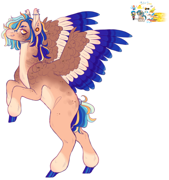 Size: 2712x2890 | Tagged: safe, artist:sleepy-nova, derpibooru import, oc, oc:bullet blaze, pegasus, pony, colored wings, female, image, mare, multicolored wings, png, simple background, solo, transparent background, wings