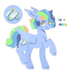 Size: 540x599 | Tagged: safe, artist:wholesomeponies, derpibooru import, oc, oc:rocket trail, unofficial characters only, pegasus, pony, cutie mark, ear fluff, female, image, mare, no pupils, offspring, parent:bow hothoof, parent:windy whistles, parents:windyhoof, pegasus oc, png, reference sheet, simple background, solo, transparent background, unshorn fetlocks, wings