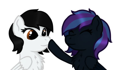 Size: 510x300 | Tagged: safe, artist:starfire dream, derpibooru import, oc, oc:starfire dream, unofficial characters only, pegasus, pony, ^^, boop, chest fluff, eyes closed, female, image, mare, pegasus oc, png, simple background, transparent background, wings