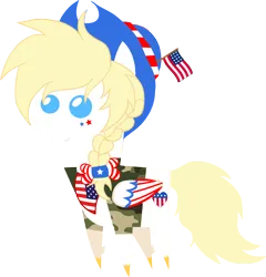 Size: 2120x2205 | Tagged: safe, artist:archooves, derpibooru import, oc, oc:star spangle, ponified, pegasus, pony, female, flag, hat, image, mare, nation ponies, png, pointy ponies, simple background, solo, transparent background, united states