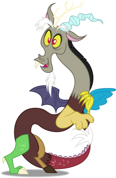 Size: 3258x5000 | Tagged: safe, artist:dashiesparkle, derpibooru import, discord, draconequus, what about discord?, 2015, absurd resolution, image, male, old art, open mouth, open smile, png, simple background, smiling, solo, transparent background, vector