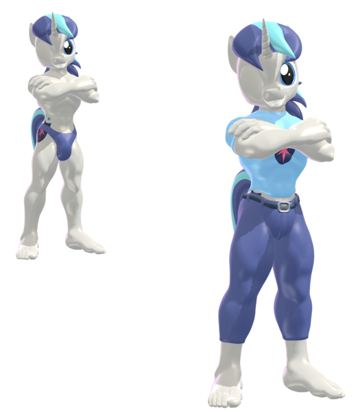 Size: 2600x2990 | Tagged: questionable, artist:josegomezofficialnew, derpibooru import, shining armor, anthro, 3d, cg, clothes, image, mmd, pants, png, shirt, speedo, sports