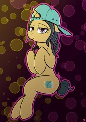 Size: 2480x3508 | Tagged: safe, artist:sefastpone, derpibooru import, fresh coat, pony, unicorn, female, hat, image, looking at you, mare, png, spray paint