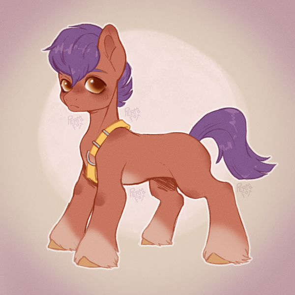 Size: 2800x2800 | Tagged: safe, artist:permafox, derpibooru import, earth pony, pony, my little pony: a new generation, my little pony: tell your tale, g5, image, looking at you, male, png, sash, solo, stallion, unknown pony, unshorn fetlocks