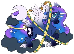 Size: 6329x4630 | Tagged: safe, artist:cutepencilcase, derpibooru import, princess luna, alicorn, pony, angel, biblically accurate angels, image, png, solo