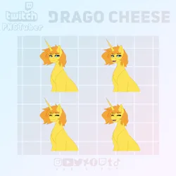 Size: 1636x1636 | Tagged: safe, artist:sparkie45, derpibooru import, oc, oc:drago cheese, pony, unicorn, commission, horn, image, png, pngtuber, solo, twitch, unicorn oc