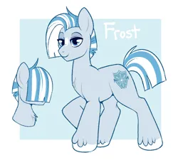 Size: 752x678 | Tagged: safe, artist:lulubell, derpibooru import, oc, oc:frost, unofficial characters only, earth pony, image, male, png, reference sheet