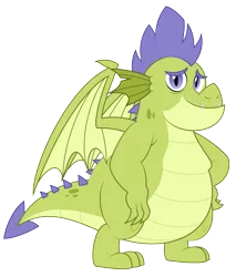 Size: 5047x5921 | Tagged: safe, artist:aleximusprime, derpibooru import, dragon, fanfic:go north young dragon, flurry heart's story, image, male, older, png, reformed, sludge (g4), solo