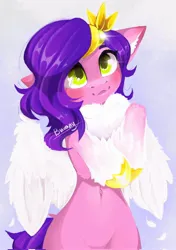 Size: 1445x2048 | Tagged: safe, artist:buvanybu, derpibooru import, pipp petals, pegasus, pony, adorapipp, belly, belly button, bipedal, chest fluff, colored hooves, concave belly, cute, floppy ears, g5, gold hooves, hooves, image, jpeg, signature, skinny pipp, slim, solo, thin, unshorn fetlocks, wavy mane