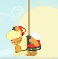 Size: 624x630 | Tagged: safe, derpibooru import, screencap, hinny of the hills, rarity takes manehattan, braid, clothes, image, png