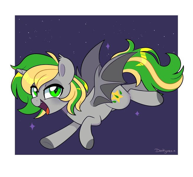 Size: 3600x3300 | Tagged: safe, artist:darkynez, derpibooru import, oc, unofficial characters only, alicorn, bat pony, bat pony alicorn, pony, bat wings, blushing, flying, horn, image, jpeg, looking at you, open mouth, open smile, smiling, solo, spread wings, wings