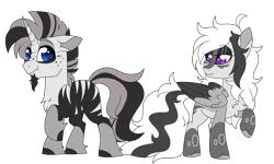 Size: 6800x4088 | Tagged: safe, artist:crazysketch101, derpibooru import, oc, oc:astro, oc:brielle, pegasus, pony, unicorn, zebra, zebracorn, base used, image, png