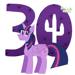 Size: 500x500 | Tagged: safe, artist:b-cacto, derpibooru import, twilight sparkle, alicorn, image, looking at you, numbers, png, simple background, solo, transparent background