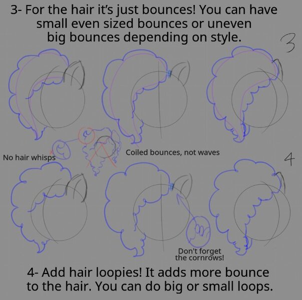 Size: 662x659 | Tagged: safe, artist:briarlightswish, derpibooru import, pony, art tutorial, cornrows, hair, hair tutorial, how to draw, image, implied misty, jpeg, sequence, sketch, tutorial