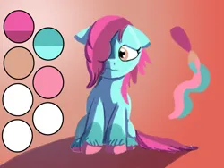 Size: 2048x1536 | Tagged: safe, artist:the crystal artist, derpibooru import, oc, unnamed oc, unofficial characters only, earth pony, pony, alternate universe, blaze (coat marking), coat markings, cutie mark, derpibooru exclusive, earth pony oc, facial markings, female, front view, hair over one eye, headcanon, image, lineless, looking sideways, mare, pink mane, pink tail, png, reference sheet, sad, shading, sitting, socks (coat marking), solo, tail, two toned mane, unshorn fetlocks
