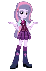 Size: 2016x3072 | Tagged: safe, artist:motownwarrior01, derpibooru import, twilight sparkle, twilight sparkle (alicorn), oc, unofficial characters only, alicorn, human, equestria girls, boots, bowtie, clothes, cute, eyeshadow, four arms, fusion, high heel boots, image, implied fleur de lis, implied twilight sparkle, jewelry, makeup, multiple arms, png, shoes, simple background, skirt, transparent background