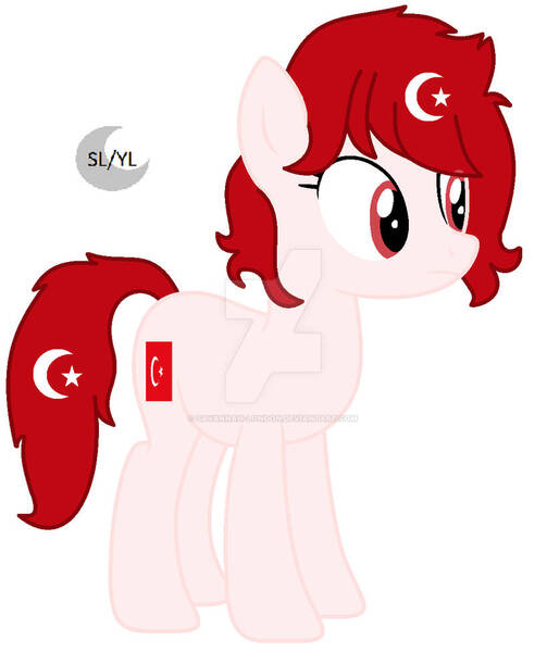 Size: 819x976 | Tagged: safe, artist:savannah-london, derpibooru import, oc, ponified, unofficial characters only, pony, image, jpeg, nation ponies, simple background, solo, turkey (country), white background