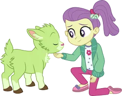 Size: 3819x3000 | Tagged: safe, artist:cloudyglow, derpibooru import, lily pad (equestria girls), goat, equestria girls, equestria girls series, spring breakdown, spoiler:eqg series (season 2), image, png, simple background, solo, transparent background, vector