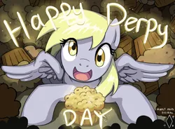 Size: 4084x3000 | Tagged: safe, artist:digiral, derpibooru import, derpy hooves, pony, food, image, muffin, png, solo