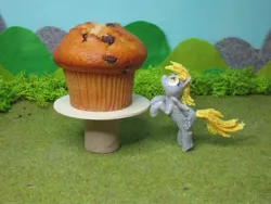 Size: 2048x1536 | Tagged: safe, alternate version, artist:malte279, derpibooru import, part of a set, derpy hooves, pony, 3d print, 3d printing pen, craft, cute, derpabetes, food, image, irl, jpeg, muffin, photo, sculpture, solo, that pony sure does love muffins