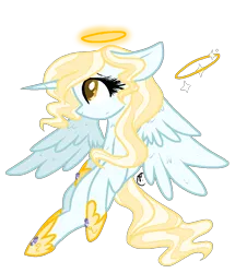 Size: 896x1040 | Tagged: safe, artist:gallantserver, derpibooru import, oc, unofficial characters only, alicorn, angel pony, original species, pony, angel, female, halo, image, mare, png, solo