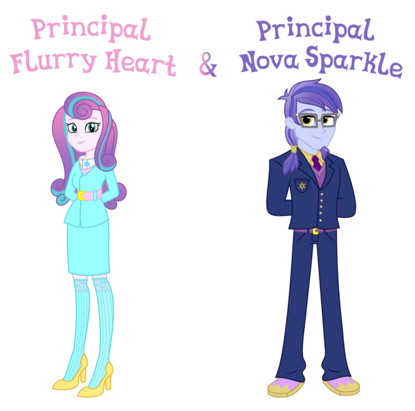 Size: 5899x5835 | Tagged: safe, anonymous artist, derpibooru import, princess flurry heart, oc, oc:prince nova sparkle, human, equestria girls, absurd resolution, accessories, belt, belt buckle, brother, brother and sister, buttons, clothes, collar, cousins, cutie mark, cutie mark on clothes, equestria girls-ified, eyebrows, eyelashes, eyeshadow, facial hair, family, female, g4, glasses, goatee, hair ring, half-brother, half-cousins, half-siblings, half-sister, hands behind back, happy, high heels, human oc, husband and wife, image, jacket, lipstick, looking, looking at you, makeup, male, married, married couple, name, necktie, offspring, older, older flurry heart, pants, parent:alumnus shining armor, parent:sci-twi, parent:shining armor, parent:twilight sparkle, parents:alumnusshiningscitwisparkle, parents:shining sparkle, png, pocket, ponytail, principal flurry heart, principal nova sparkle, product of incest, shakespearicles, shirt, shoes, siblings, simple background, sister, skirt, smiling, smiling at you, socks, standing, stockings, suit, sweater, symbol, thigh highs, transparent background, wall of tags, woman