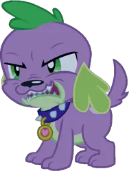 Size: 527x701 | Tagged: safe, artist:pascalmulokozi2, derpibooru import, edit, edited screencap, screencap, spike, spike the regular dog, dog, equestria girls, angry, background removed, growling, image, male, not a vector, png, simple background, transparent background