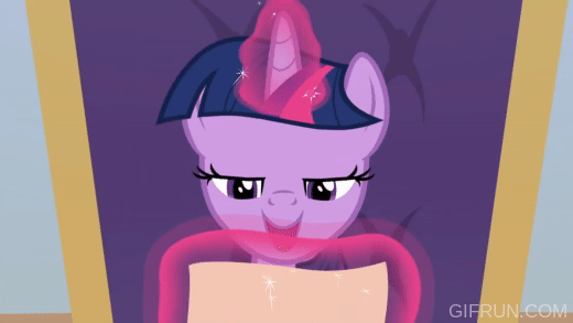 Size: 520x293 | Tagged: safe, derpibooru import, screencap, twilight sparkle, twilight sparkle (alicorn), alicorn, pony, the beginning of the end, animated, bedroom eyes, derp, faic, gif, image, letter, lidded eyes, reading, solo, twilight snapple, twilighting, watermark
