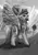 Size: 1037x1464 | Tagged: safe, artist:nergo, derpibooru import, oc, oc:demina, unofficial characters only, earth pony, pegasus, fallout equestria, grayscale, image, jpeg, monochrome, solo
