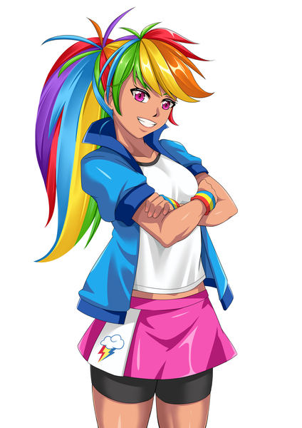 2906884 Safe Artistmeielf Derpibooru Import Kotobukiya Rainbow Dash Human Clothes 