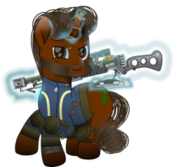 Size: 1988x1903 | Tagged: safe, artist:lincolnbrewsterfan, artist:skrollz, derpibooru import, oc, oc:willing vision, unofficial characters only, pony, unicorn, fallout equestria, .svg available, aura, bags under eyes, beard, birthday gift, brown eyes, brown mane, brown tail, buff, calculator, clothes, determination, determined, determined face, determined look, determined smile, facial hair, fallout equestria oc, full body, gift art, glow, glowing horn, gradient mane, gradient tail, grin, gun, highlights, horn, image, inkscape, jumpsuit, leg guards, levitation, lifting, lying, lying down, magic, magic aura, male, moustache, movie accurate, muscles, pipbuck, pipbuck 3000, png, prone, realistic mane, rifle, shading, simple background, smiling, solo, stallion, tail, telekinesis, transparent background, unicorn oc, vault suit, vector, weapon, wrinkles