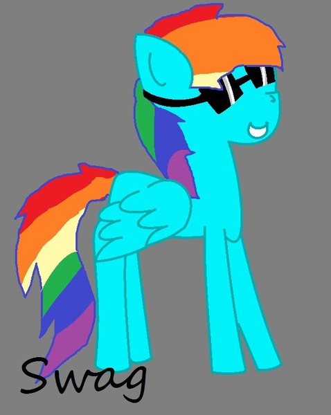 Size: 657x825 | Tagged: safe, derpibooru import, rainbow dash, pegasus, 20% cooler, cool, image, jpeg, rainbow, swag