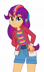 Size: 644x1048 | Tagged: safe, artist:robertsonskywa1, derpibooru import, sunny starscout, equestria girls, clothes, equestria girls (g5), female, g5, hand on hip, image, jpeg, photo, solo