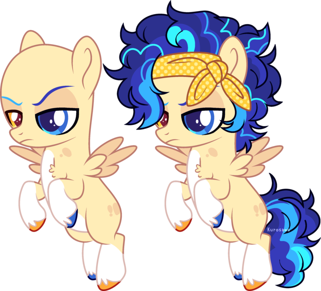 Size: 2760x2505 | Tagged: safe, artist:kurosawakuro, derpibooru import, oc, unofficial characters only, pegasus, pony, base used, colt, foal, heterochromia, image, magical gay spawn, male, offspring, parent:flash sentry, parent:shining armor, parents:shiningsentry, png, simple background, solo, transparent background