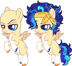 Size: 2760x2505 | Tagged: safe, artist:kurosawakuro, derpibooru import, oc, unofficial characters only, pegasus, pony, base used, colt, foal, heterochromia, image, magical gay spawn, male, offspring, parent:flash sentry, parent:shining armor, parents:shiningsentry, png, simple background, solo, transparent background
