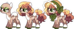 Size: 3547x1393 | Tagged: safe, artist:kurosawakuro, derpibooru import, oc, unofficial characters only, earth pony, pony, base used, female, hat, image, mare, png, simple background, solo, transparent background