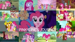 Size: 1280x721 | Tagged: safe, derpibooru import, editor:quoterific, applejack, cheese sandwich, gummy, pinkie pie, rainbow dash, starlight glimmer, a friend in deed, buckball season, friendship is magic, party of one, party pooped, pinkie apple pie, pinkie pride, rock solid friendship, the cutie mark chronicles, the last laugh, the last problem, the maud couple, too many pinkie pies, image, journey, png