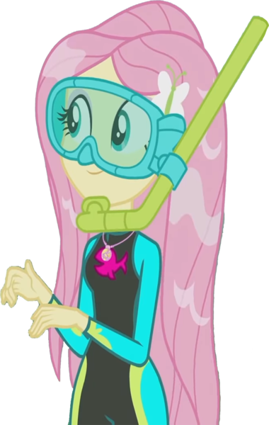Size: 1598x2520 | Tagged: safe, artist:homersimpson1983, derpibooru import, edit, edited screencap, screencap, fluttershy, equestria girls, equestria girls series, unsolved selfie mysteries, background removed, clothes, dive mask, female, fluttershy's wetsuit, goggles, image, not a vector, png, simple background, snorkel, solo, swimsuit, transparent background, wet hair, wetsuit