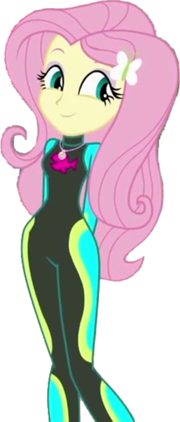 Size: 1079x2520 | Tagged: safe, artist:homersimpson1983, derpibooru import, edit, edited screencap, screencap, fluttershy, blue crushed, equestria girls, equestria girls series, background removed, clothes, female, fluttershy's wetsuit, image, not a vector, png, simple background, solo, swimsuit, transparent background, wetsuit