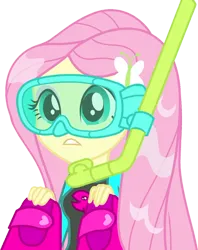 Size: 1996x2520 | Tagged: safe, artist:homersimpson1983, derpibooru import, edit, edited screencap, screencap, fluttershy, equestria girls, equestria girls series, forgotten friendship, background removed, clothes, dive mask, female, flippers (gear), fluttershy's wetsuit, goggles, image, not a vector, png, simple background, snorkel, solo, swimsuit, transparent background, wet hair, wetsuit