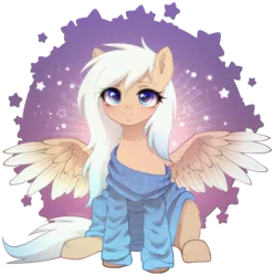 Size: 2095x2112 | Tagged: safe, artist:avrameow, derpibooru import, part of a set, oc, unofficial characters only, pegasus, pony, clothes, commission, image, png, solo, sweater, ych result