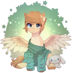 Size: 2091x2112 | Tagged: safe, artist:avrameow, derpibooru import, part of a set, oc, unofficial characters only, pegasus, pony, clothes, commission, image, png, solo, sweater, ych result