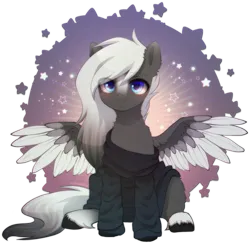 Size: 2165x2112 | Tagged: safe, artist:avrameow, derpibooru import, part of a set, oc, unofficial characters only, pegasus, pony, clothes, commission, image, png, solo, sweater, ych result