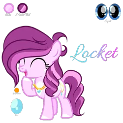 Size: 2048x2048 | Tagged: safe, artist:harmonyvitality-yt, derpibooru import, oc, oc:locket, unofficial characters only, pony, base used, earth pony pc, image, jewelry, necklace, offspring, parent:diamond tiara, parent:pipsqueak, parents:piptiara, pearl necklace, png, raised hoof, simple background, transparent background