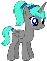 Size: 1836x2376 | Tagged: safe, artist:andrevus, derpibooru import, oc, oc:vanargand, unofficial characters only, alicorn, alicorn oc, blue eyes, gray coat, hairband, horn, image, png, simple background, solo, transparent background, wings