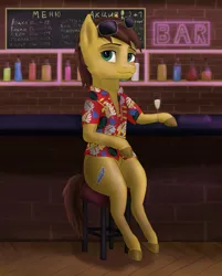 Size: 2400x2980 | Tagged: safe, artist:maxud, derpibooru import, oc, oc:maxud, unofficial characters only, earth pony, pony, clothes, hawaiian shirt, image, png, shirt, solo