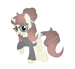 Size: 2988x2752 | Tagged: safe, artist:darbypop1, derpibooru import, oc, oc:darby, alicorn, crystal pony, pony, clothes, crystallized, female, glasses, image, mare, png, shirt, simple background, solo, transparent background