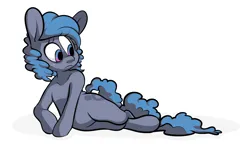 Size: 3344x1925 | Tagged: safe, artist:extradan, derpibooru import, oc, oc:toy maker, earth pony, pony, earth pony oc, image, lying down, png, simple background, white background